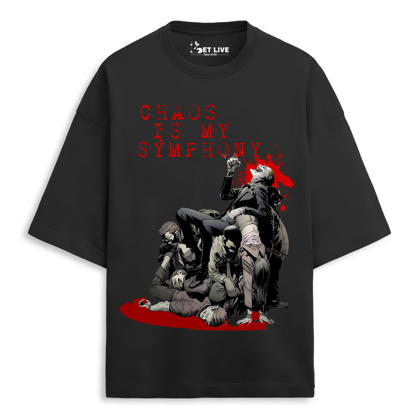 CHAOS IS MY SYMPHONY OVERSIZED T-SHIRT