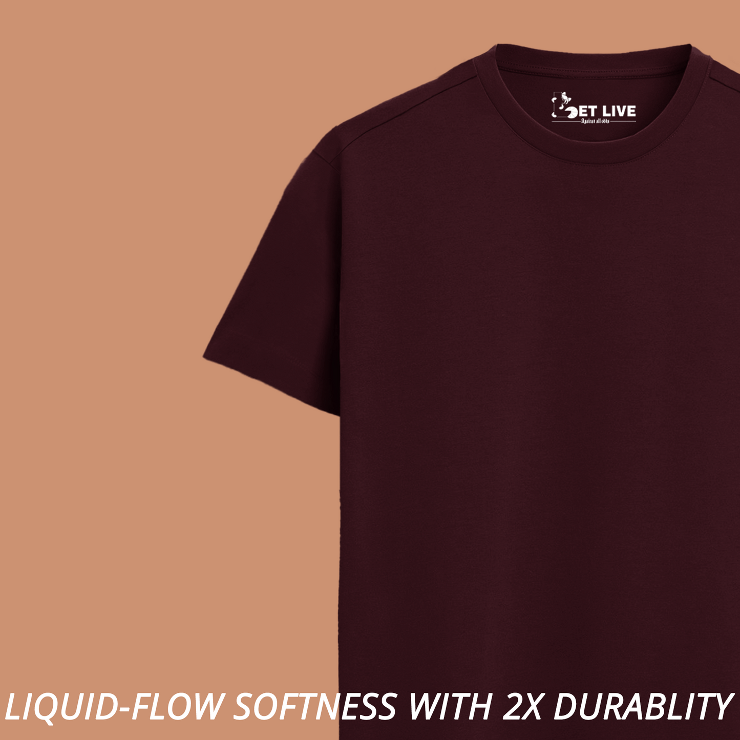 LETLIVE SUPIMA MARRON T-SHIRT