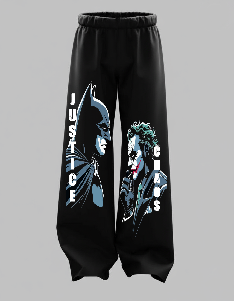JUSTICE AND CHAOS UNISEX BAGGY PANTS
