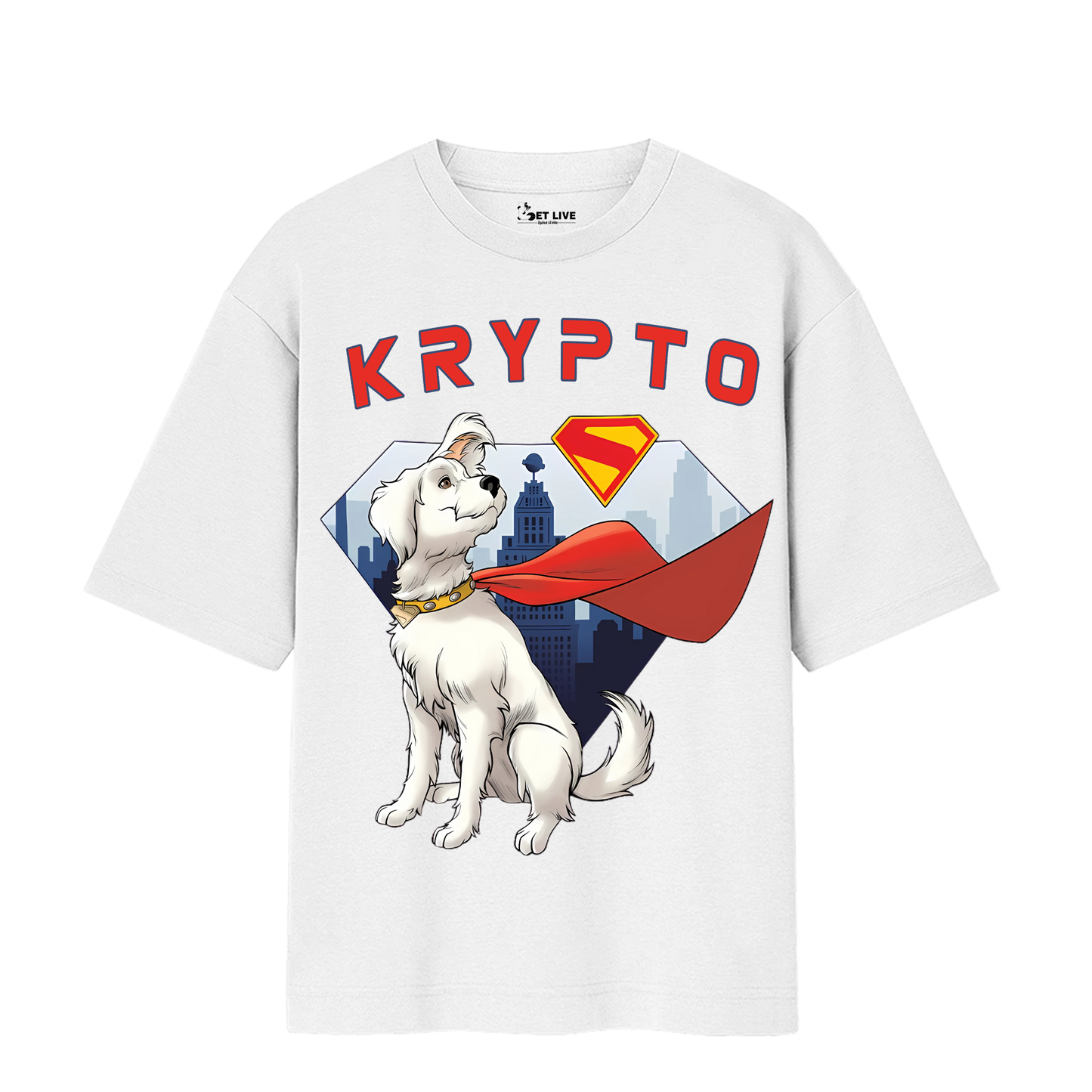 KRYPTO THE SUPER DOG OVERSIZED T-SHIRT