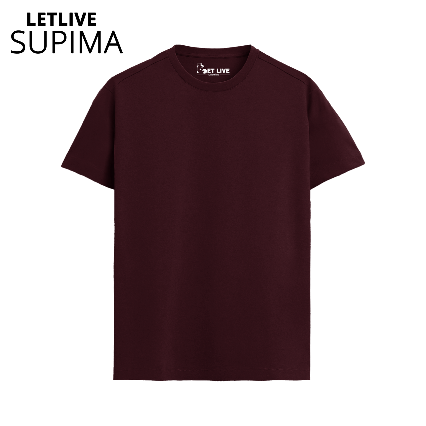 LETLIVE SUPIMA MARRON T-SHIRT
