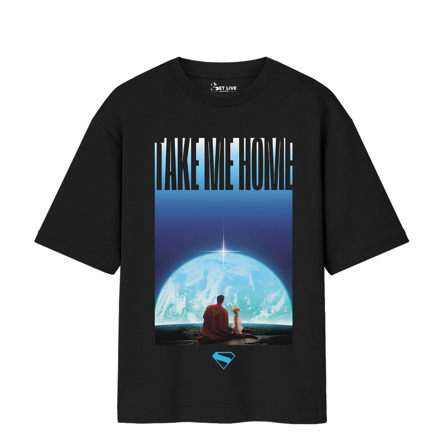 TAKE ME HOME SUPERMAN OVERSIZED T-SHIRT