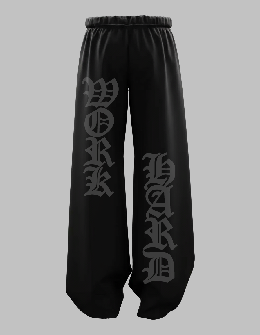 WORK HARD UNISEX BAGGY PANTS