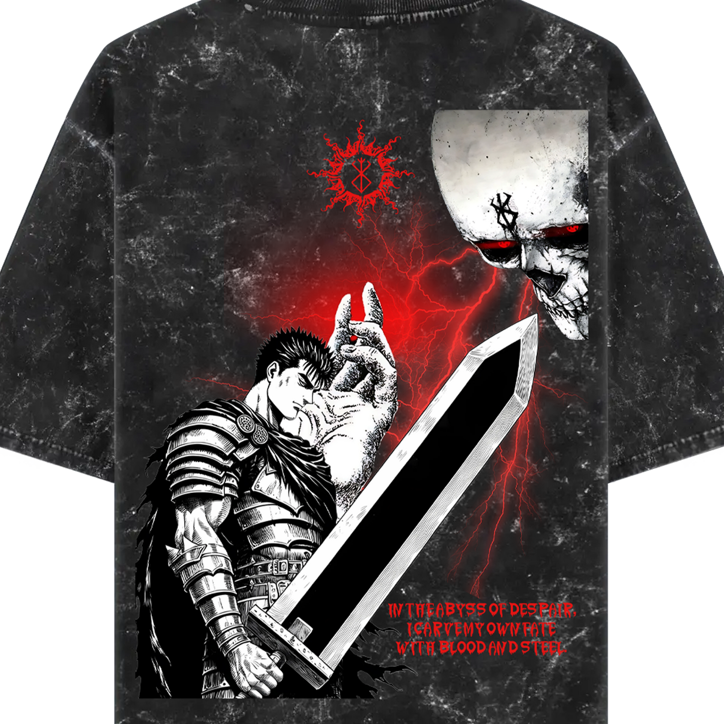 BERSERK LIMITED EDITION OVERSIZED ACID WASH