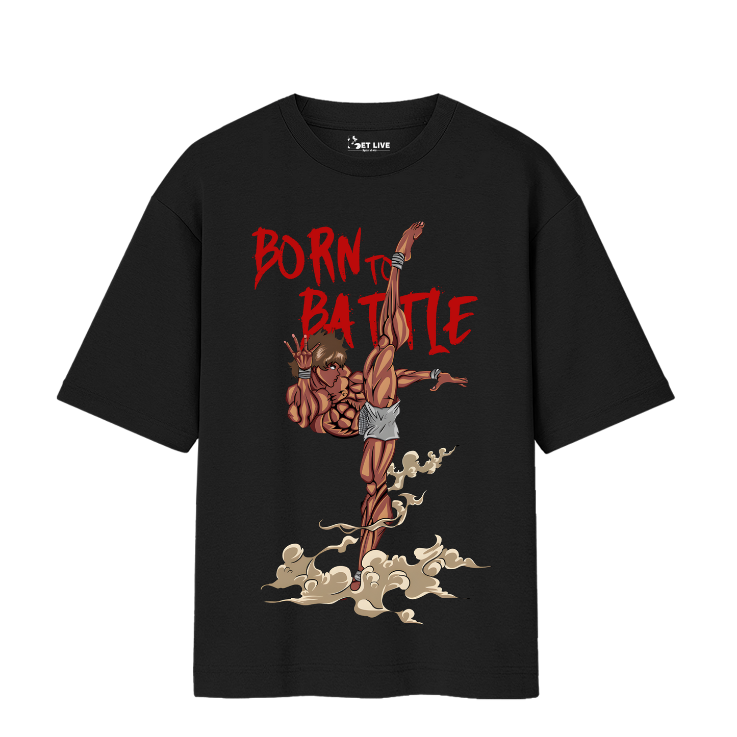 BAKI - BORN TO BATTLE OVERSIZED T-SHIRT