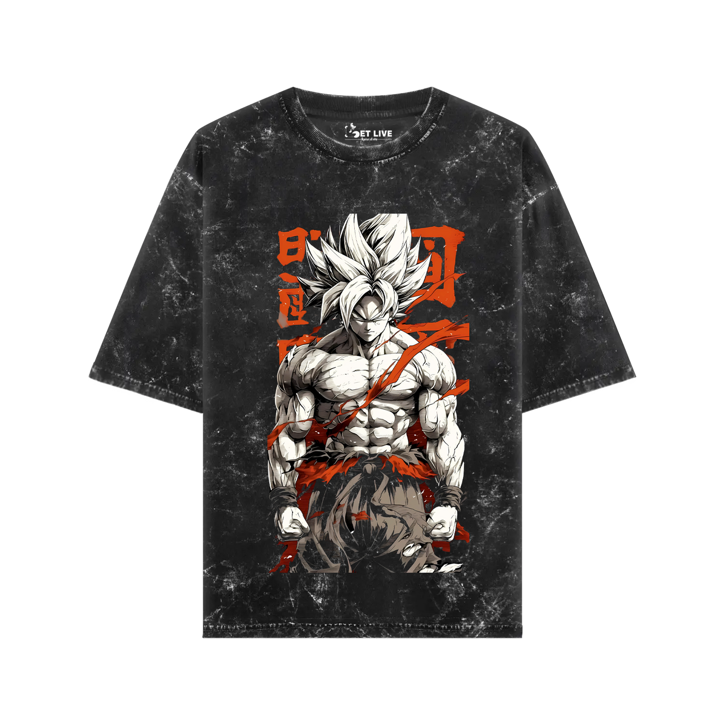 GOKU ACIDWASH OVERSIZED T-SHIRT