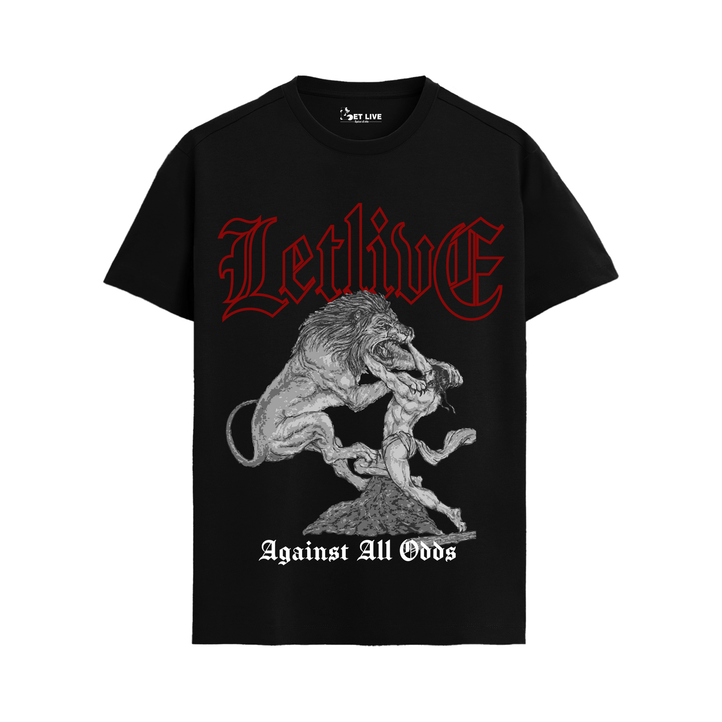 MAN VS LION T-shirt