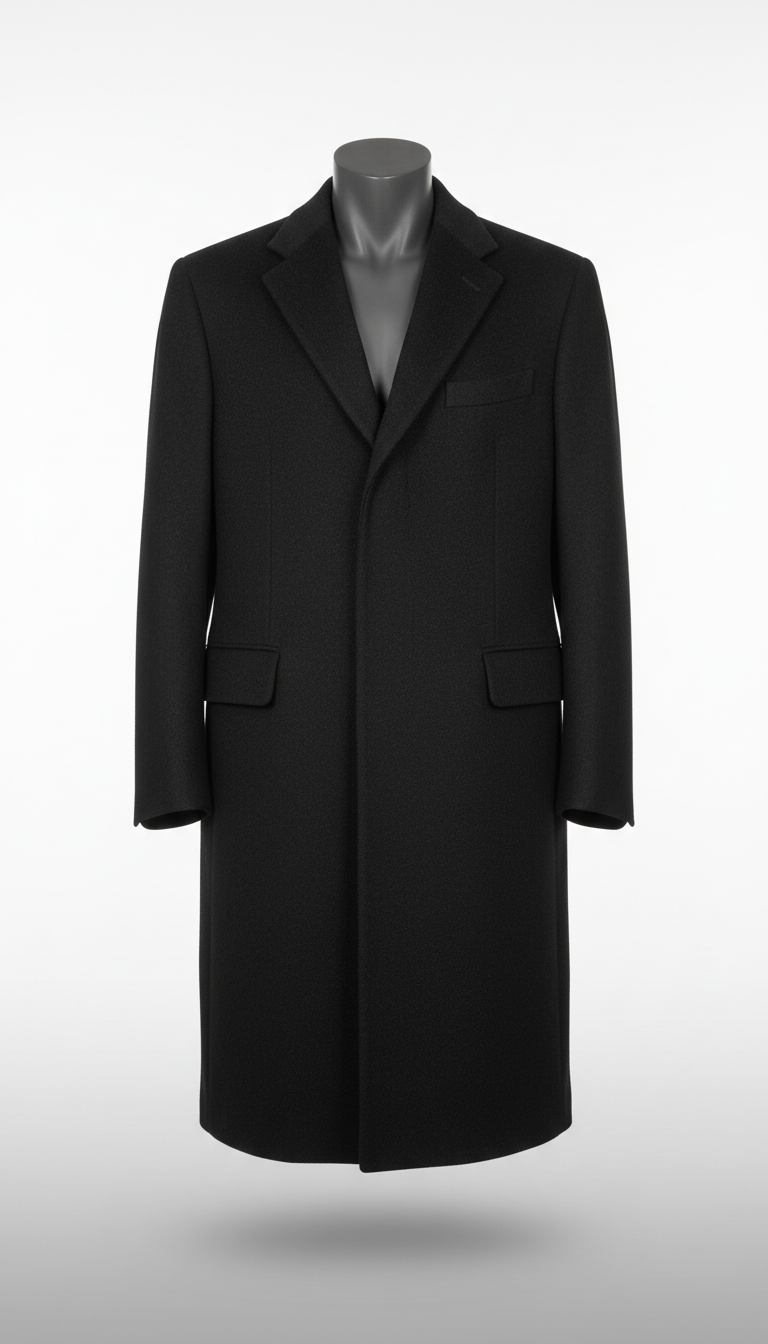 Italian Wool Tailored Overcoat