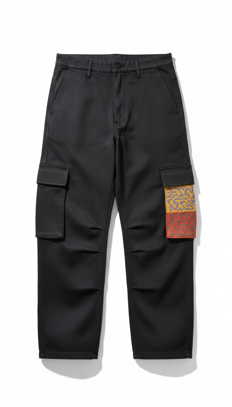 Heavyweight Cargo Pants with Tag Patch