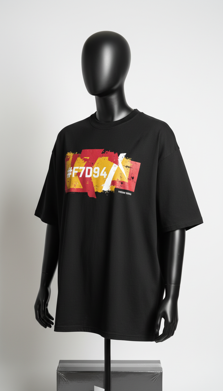 Oversized Cotton Blend Tee