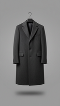 Italian Wool Overcoat Minimal Cut