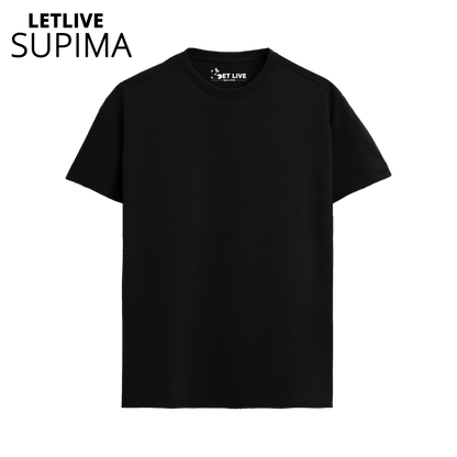 LETLIVE SUPIMA BLACK T-SHIRT