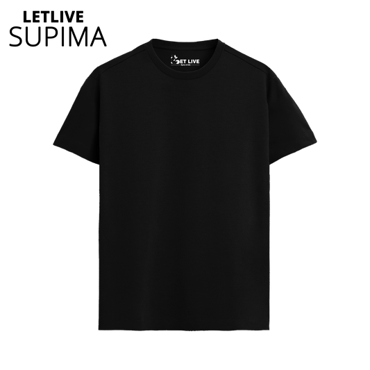 LETLIVE SUPIMA BLACK T-SHIRT