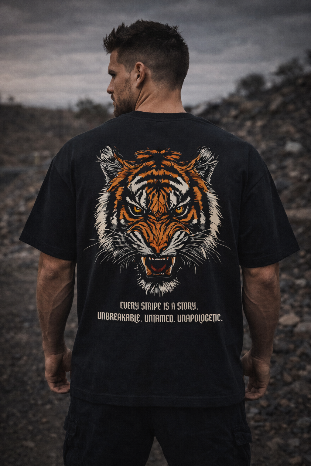 STRIKE IN FURY UNISEX OVERSIZED T-SHIRT