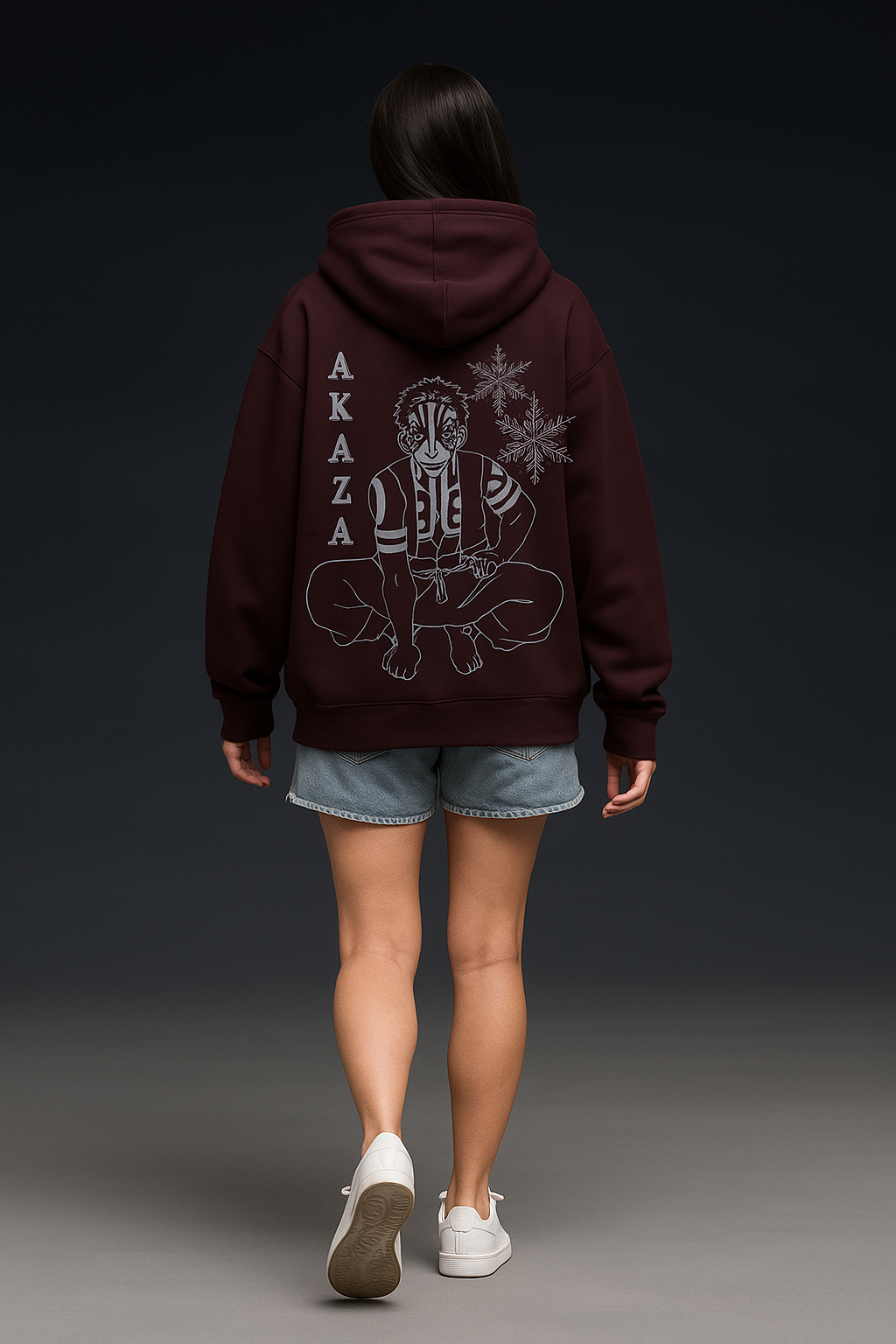 DEMON SLAYER : AKAZA OVERSIZED HODDIE