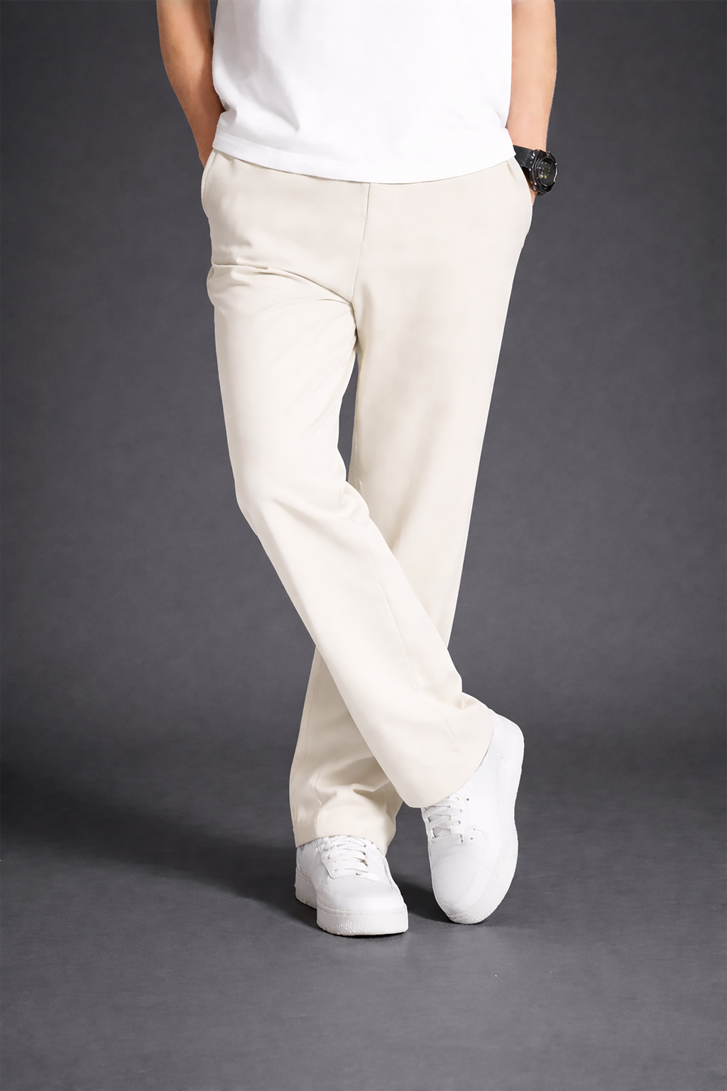 SWEATPANTS UNISEX - OFF WHITE