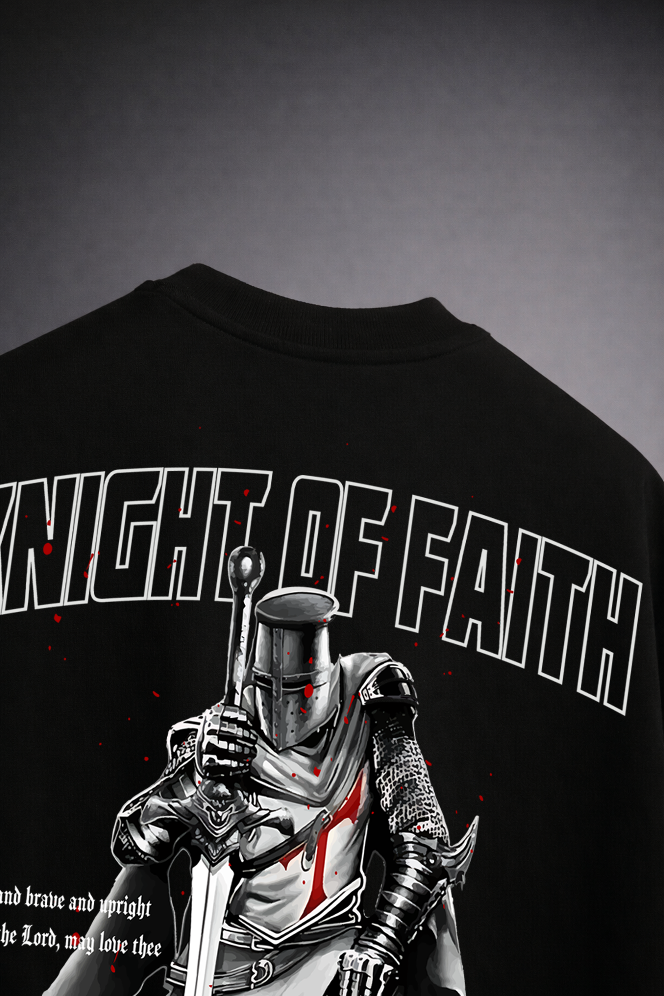 KNIGHT TEMPLAR FAITH UNISEX OVERSIZED T-SHIRT