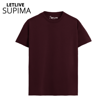 LETLIVE SUPIMA MARRON T-SHIRT