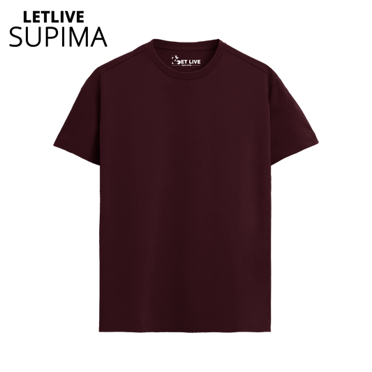 LETLIVE SUPIMA MARRON T-SHIRT