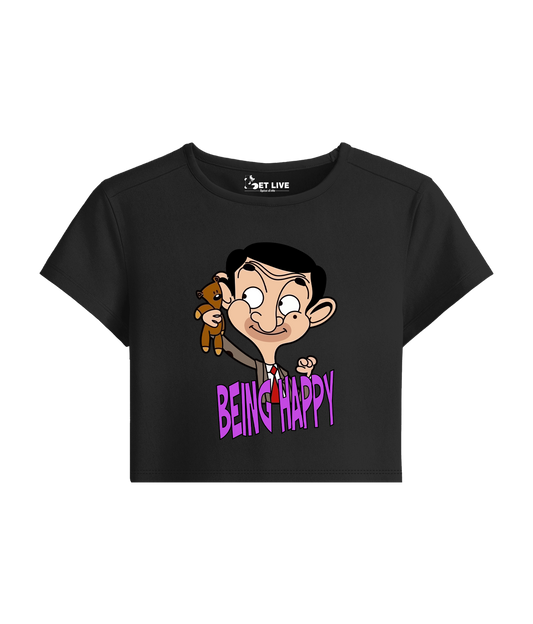 BEING HAPPY MR BEAN BABY TEE