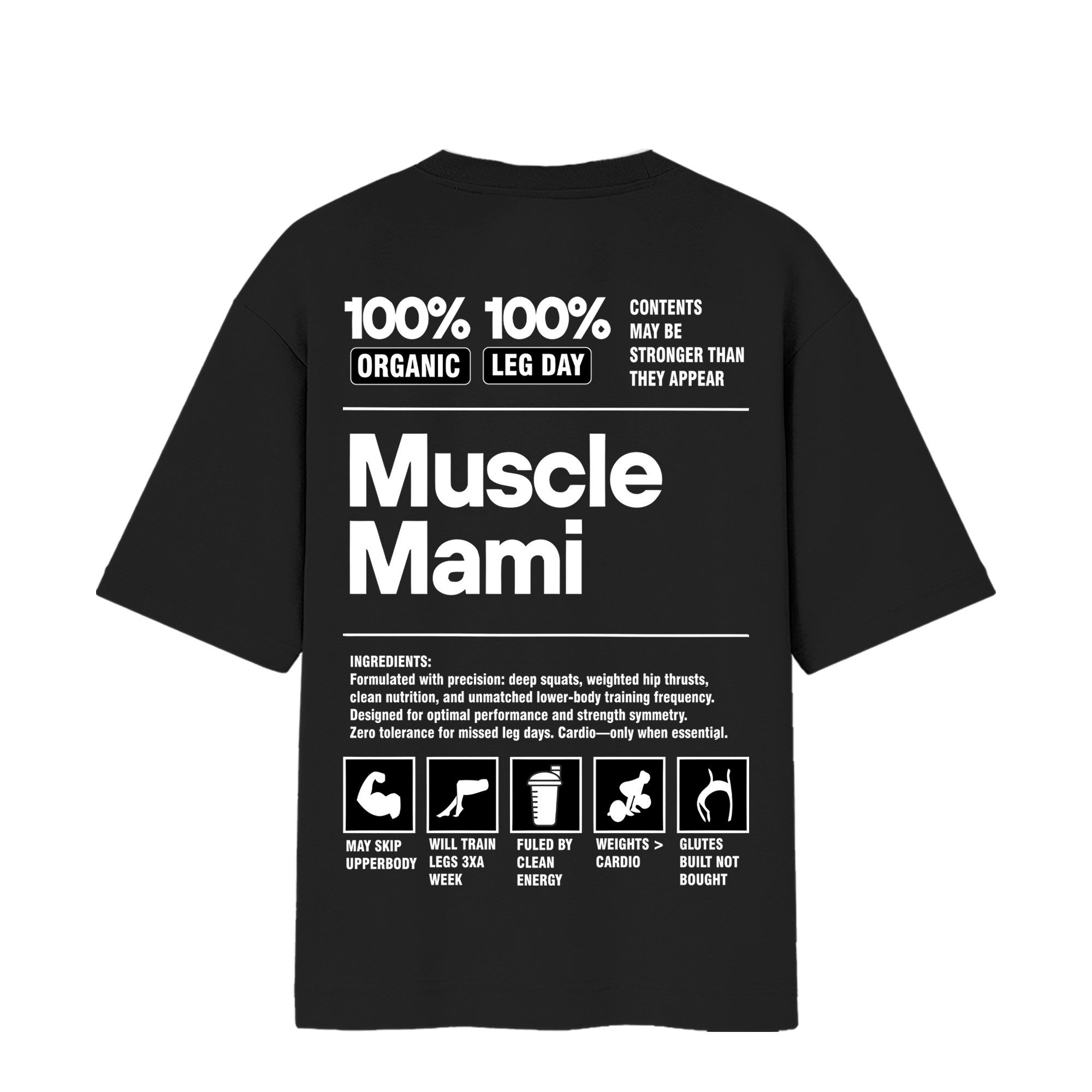 MUSCLE MAMI OVERSIZED T-shirt