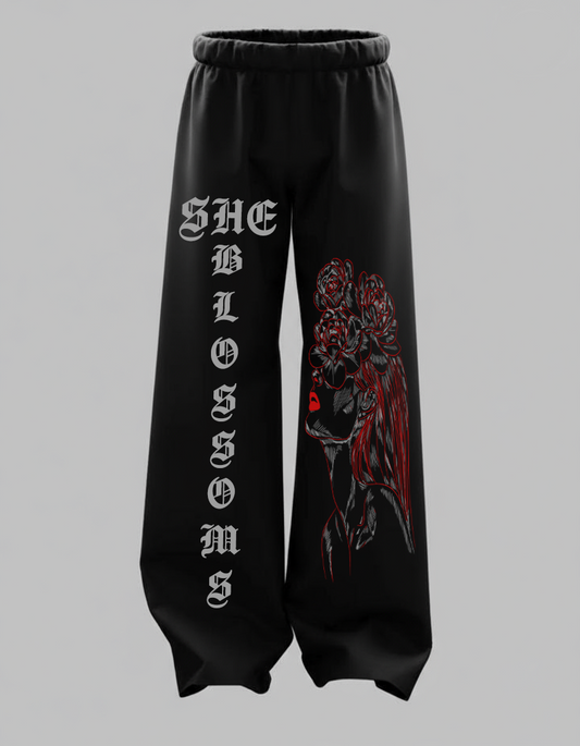 SHE BLOSSOMS BAGGY PANTS
