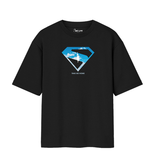 BLUE SKY SUPERMAN OVERSIZED T-SHIRT