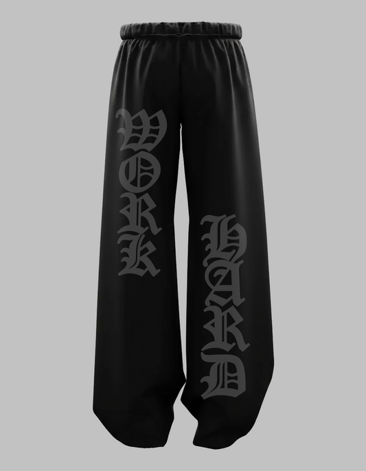 WORK HARD UNISEX BAGGY PANTS