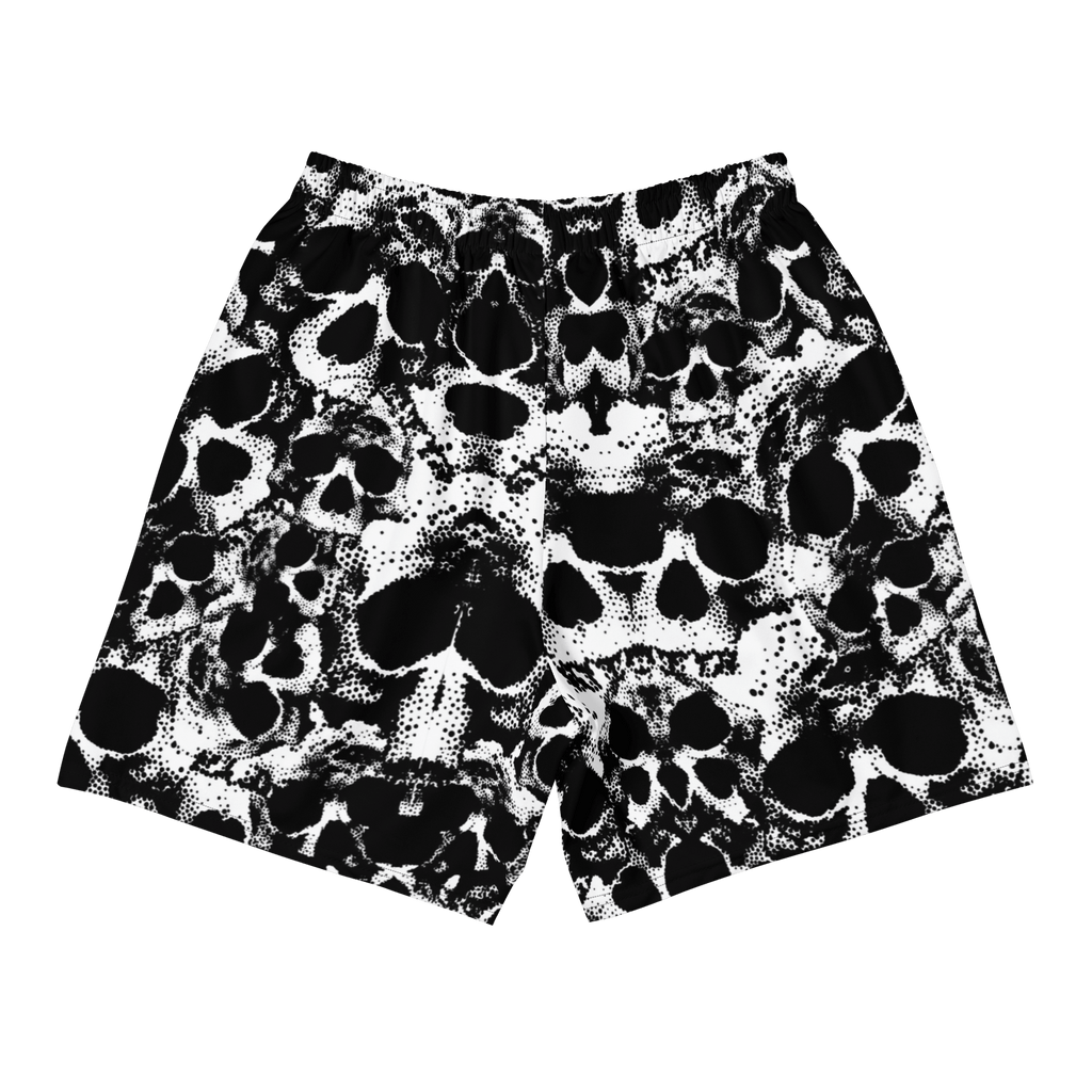 SKULL PATTERN SPORT SHORTS
