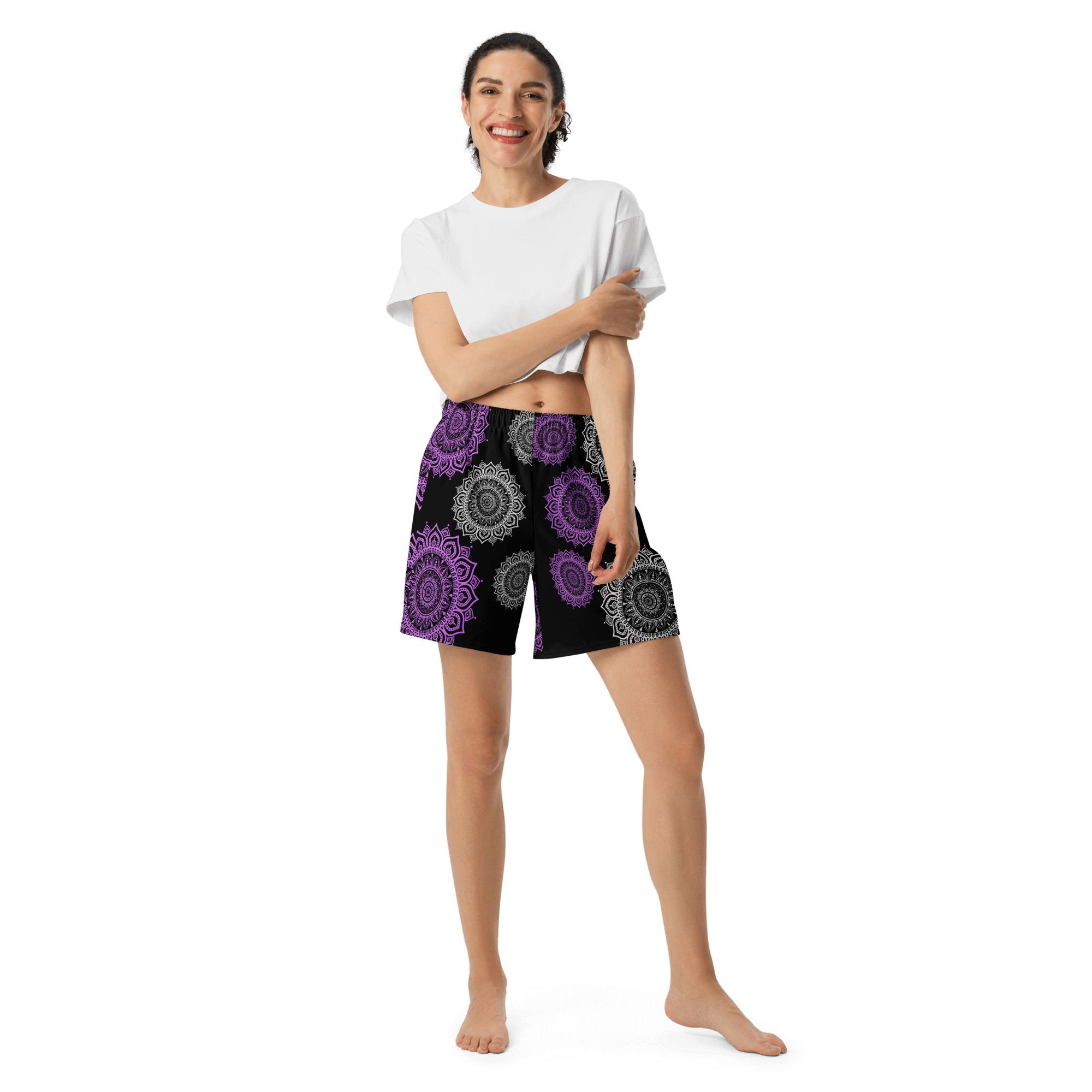 MANDEL ART PATTERN SHORTS