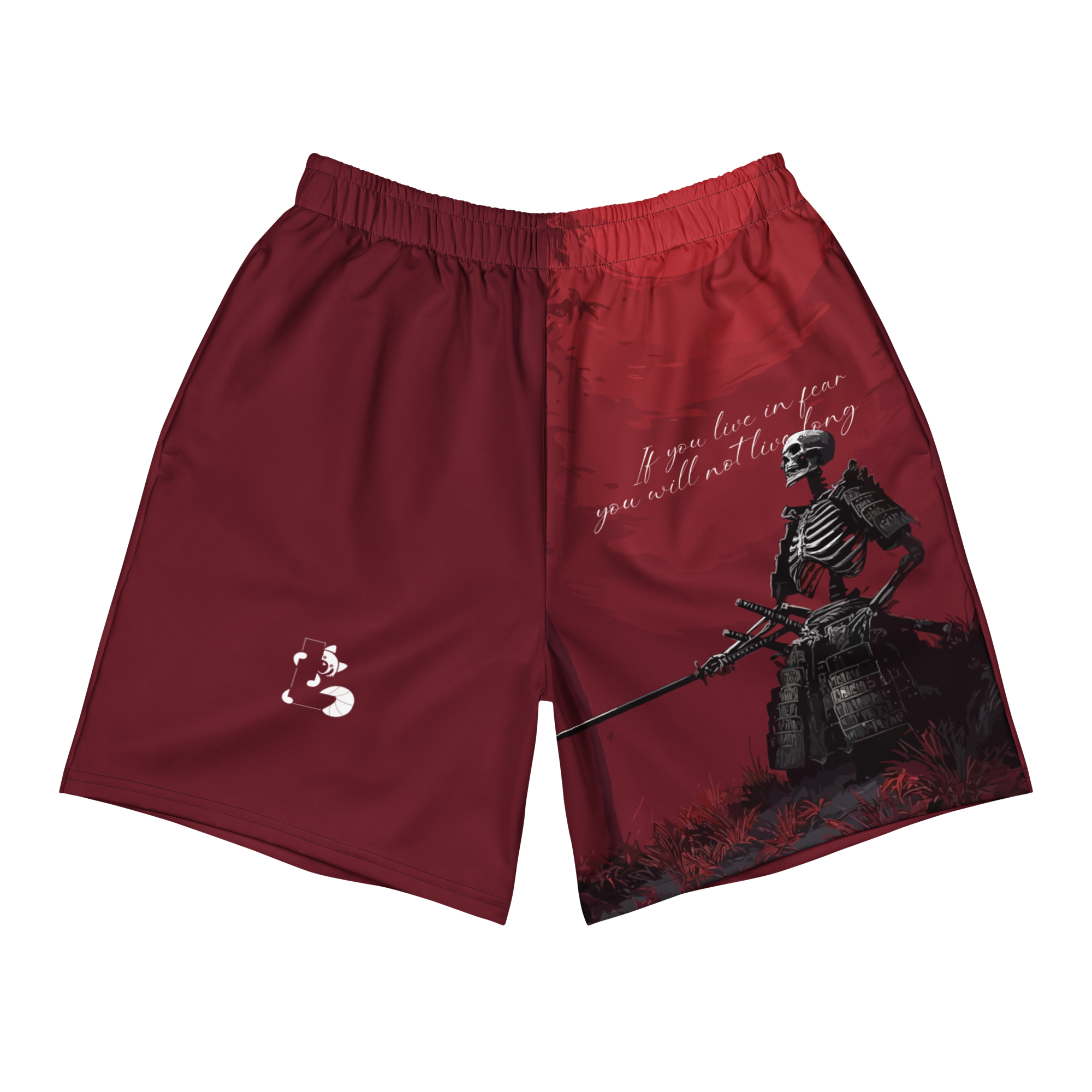 WARRIOR SEKLETON MESH SHORTS