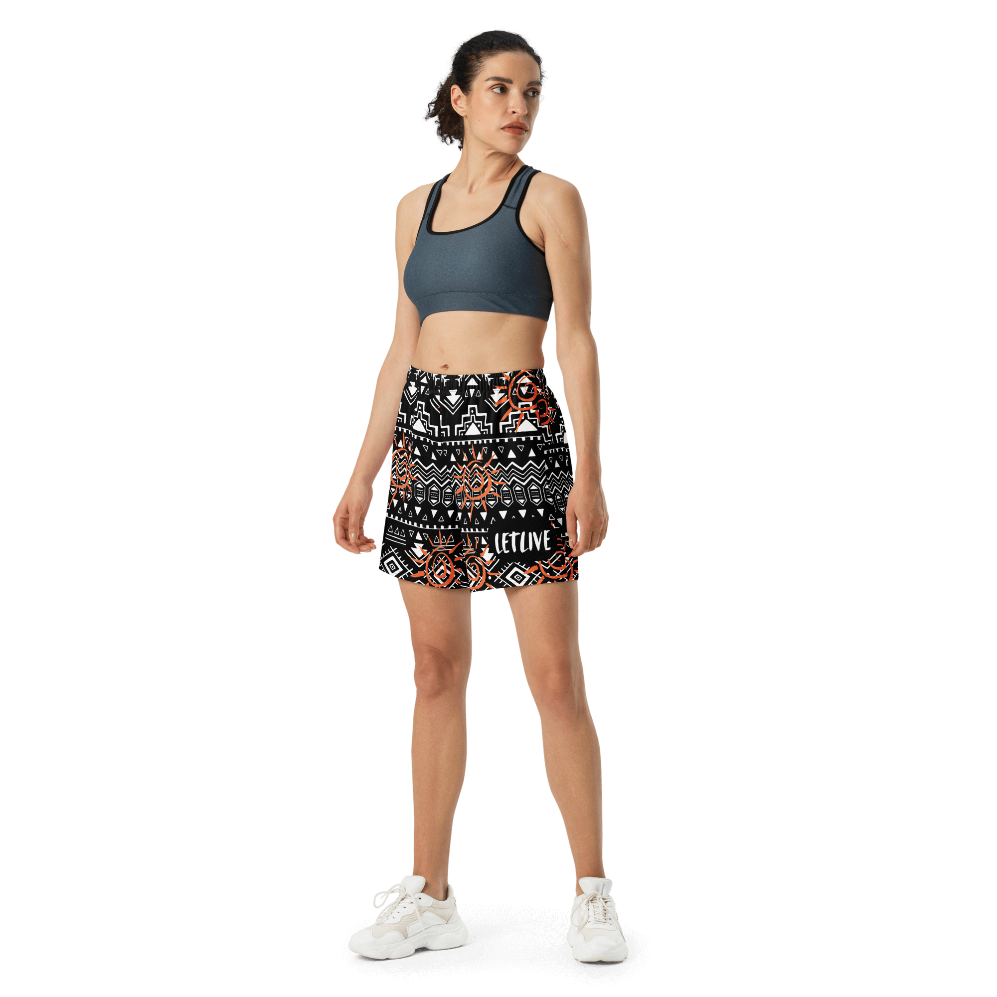 TRIBES PATTERN SPORT SHORTS