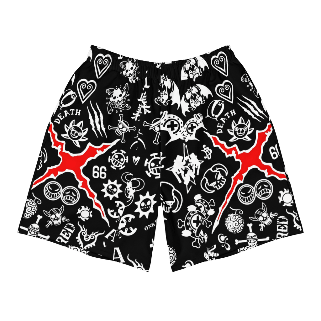 ONE PEACE SCAR PATTERN SPORT SHORTS