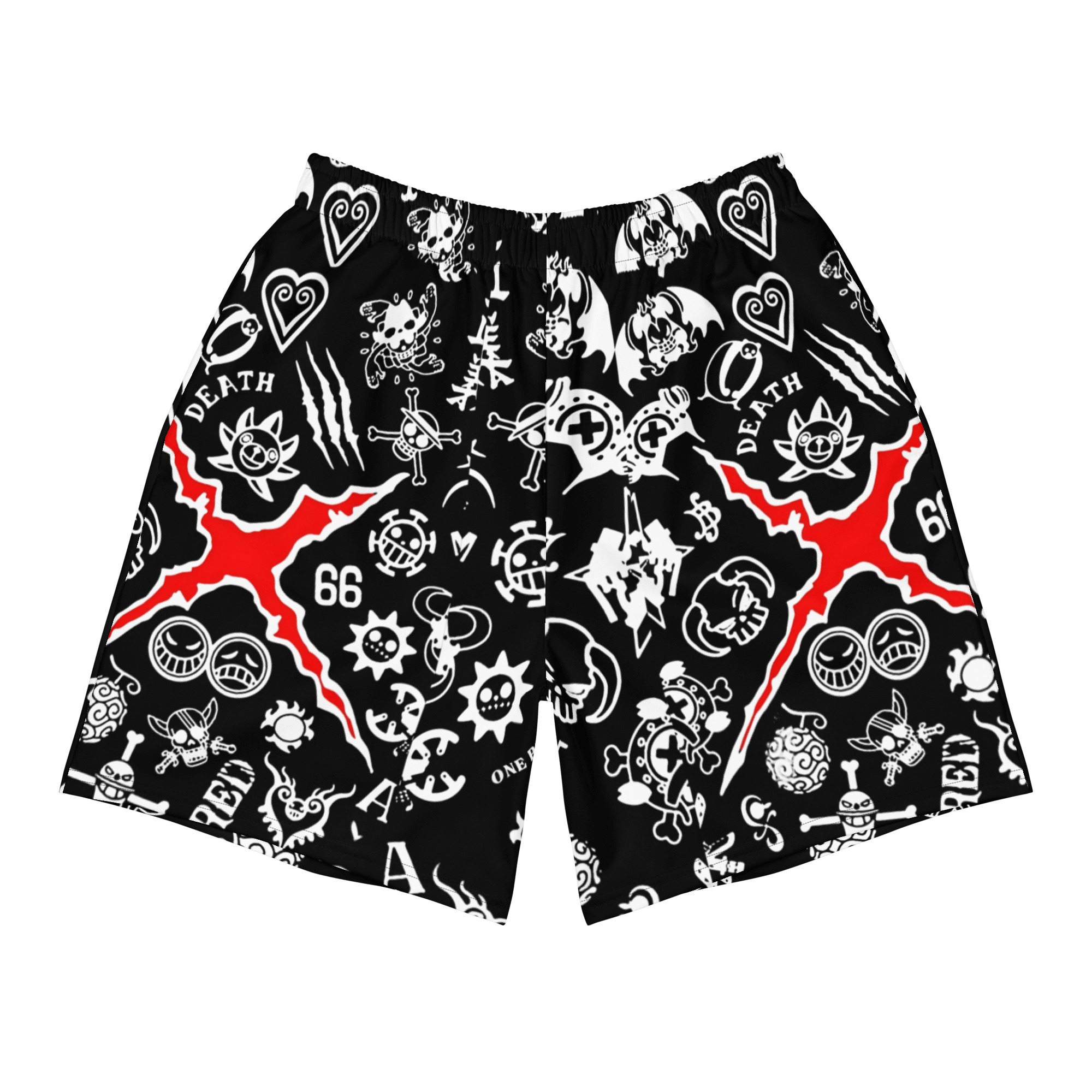 ONE PEACE SCAR PATTERN SPORT SHORTS