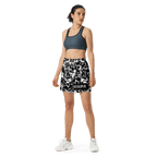 SKULL PATTERN SPORT SHORTS