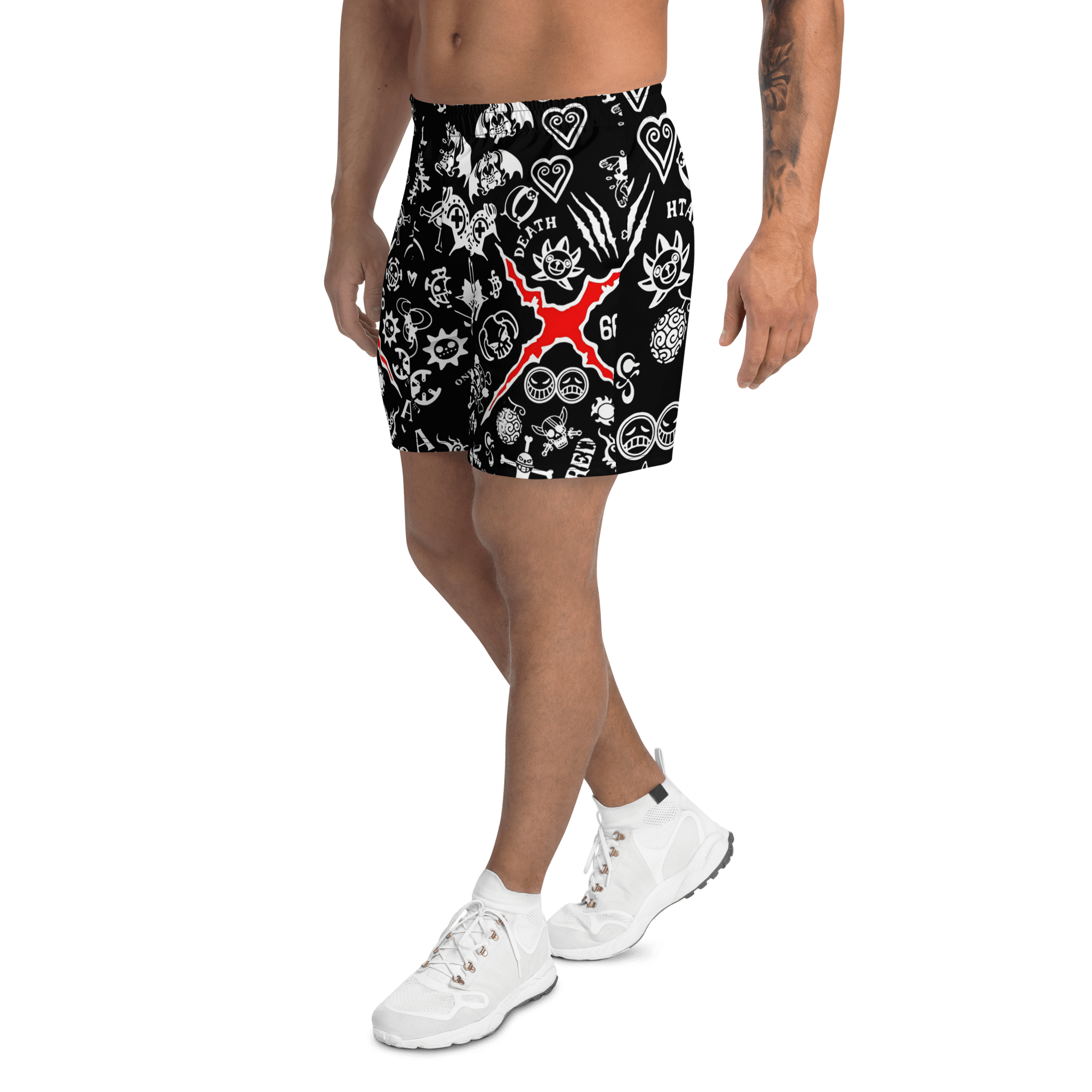 ONE PEACE SCAR PATTERN SPORT SHORTS