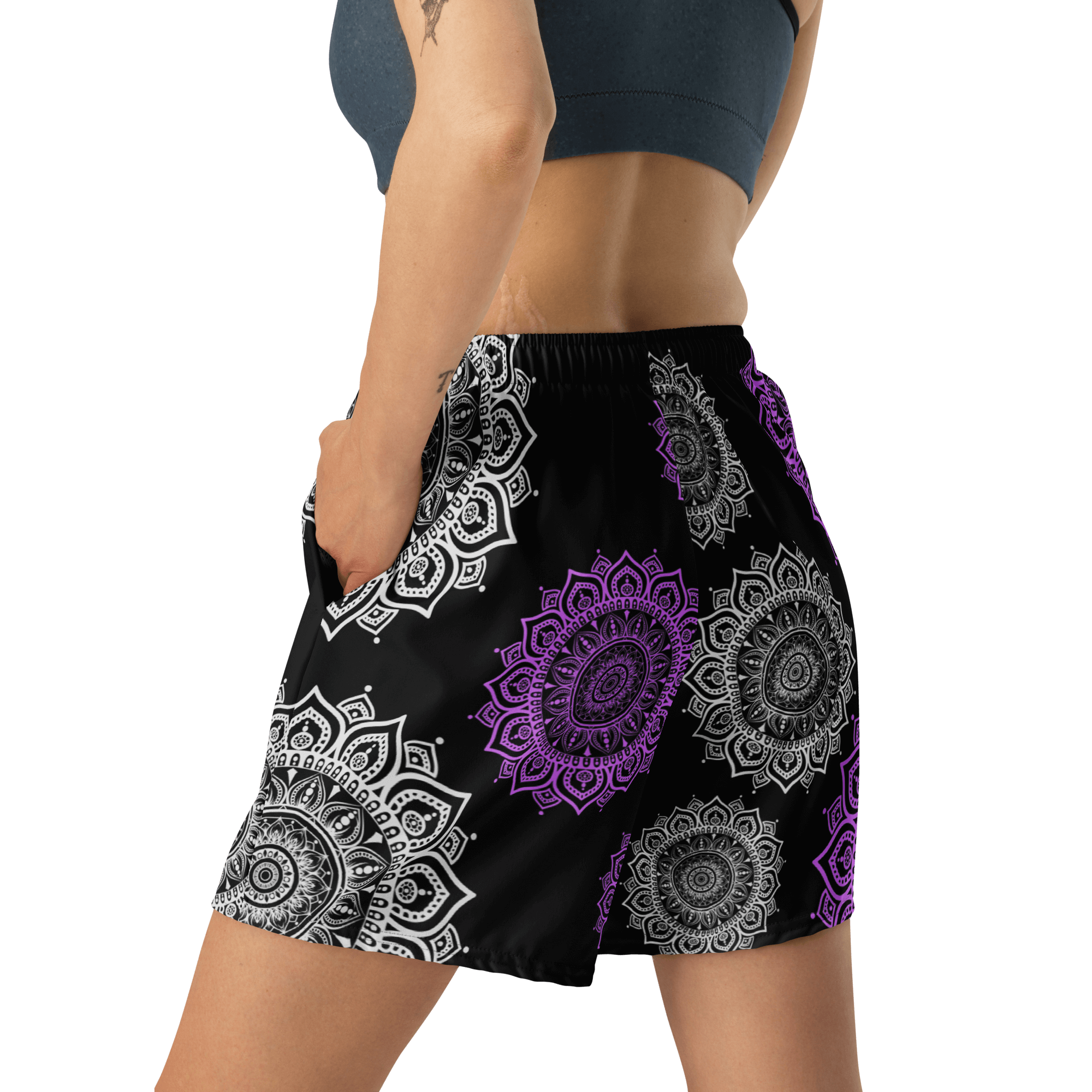 MANDEL ART PATTERN SHORTS