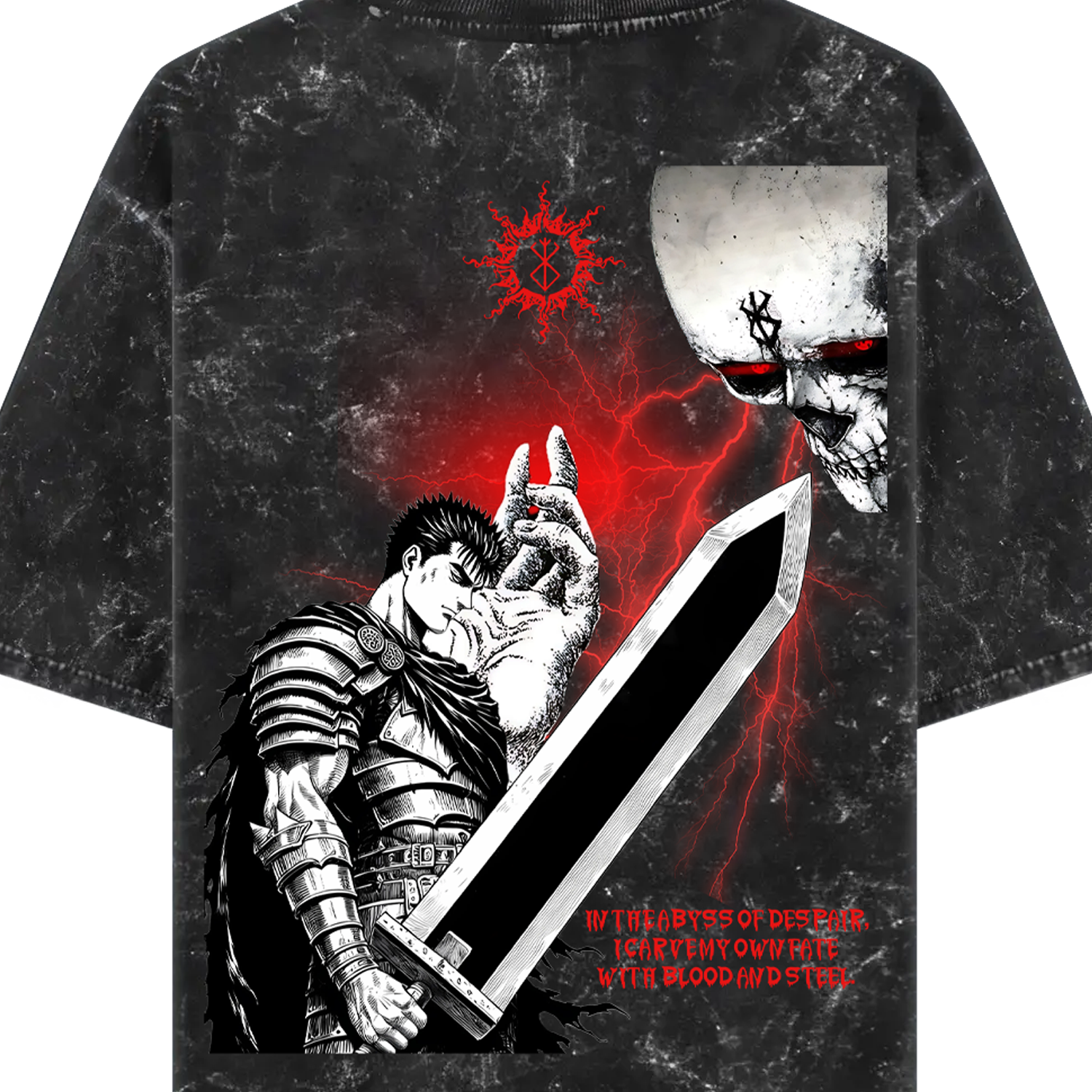 BERSERK LIMITED EDITION OVERSIZED ACID WASH