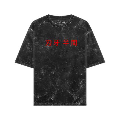 BAKI HANMA ACIDWASH OVERSIZED T-SHIRT