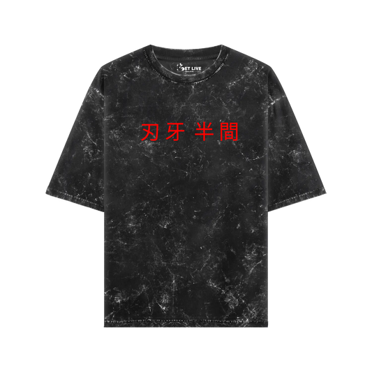 BAKI HANMA ACIDWASH OVERSIZED T-SHIRT