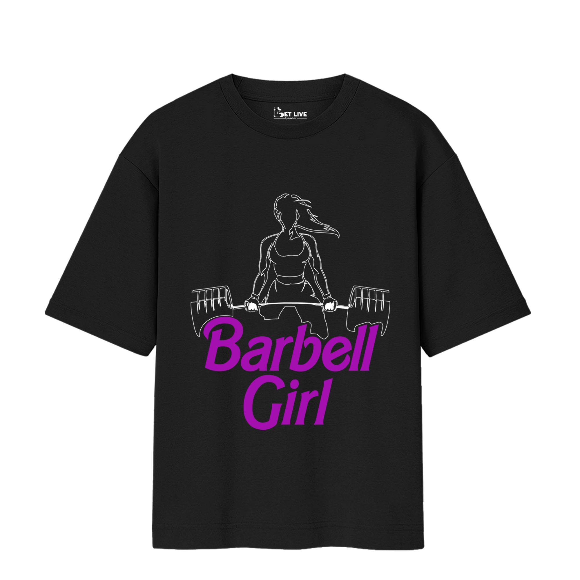 BARBELL GIRL OVERSIZED T-shirt