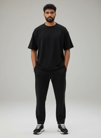 SOILD BLACK CO-ORD SET