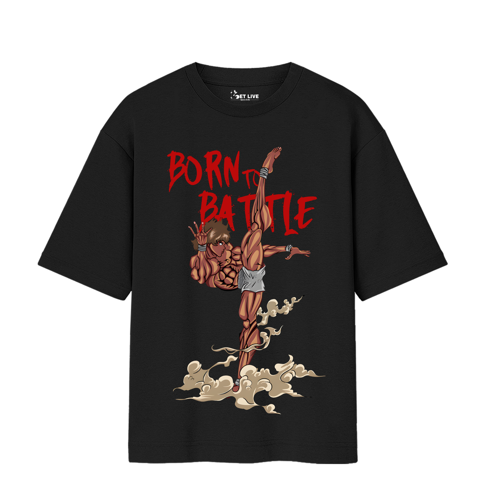 BAKI - BORN TO BATTLE OVERSIZED T-SHIRT