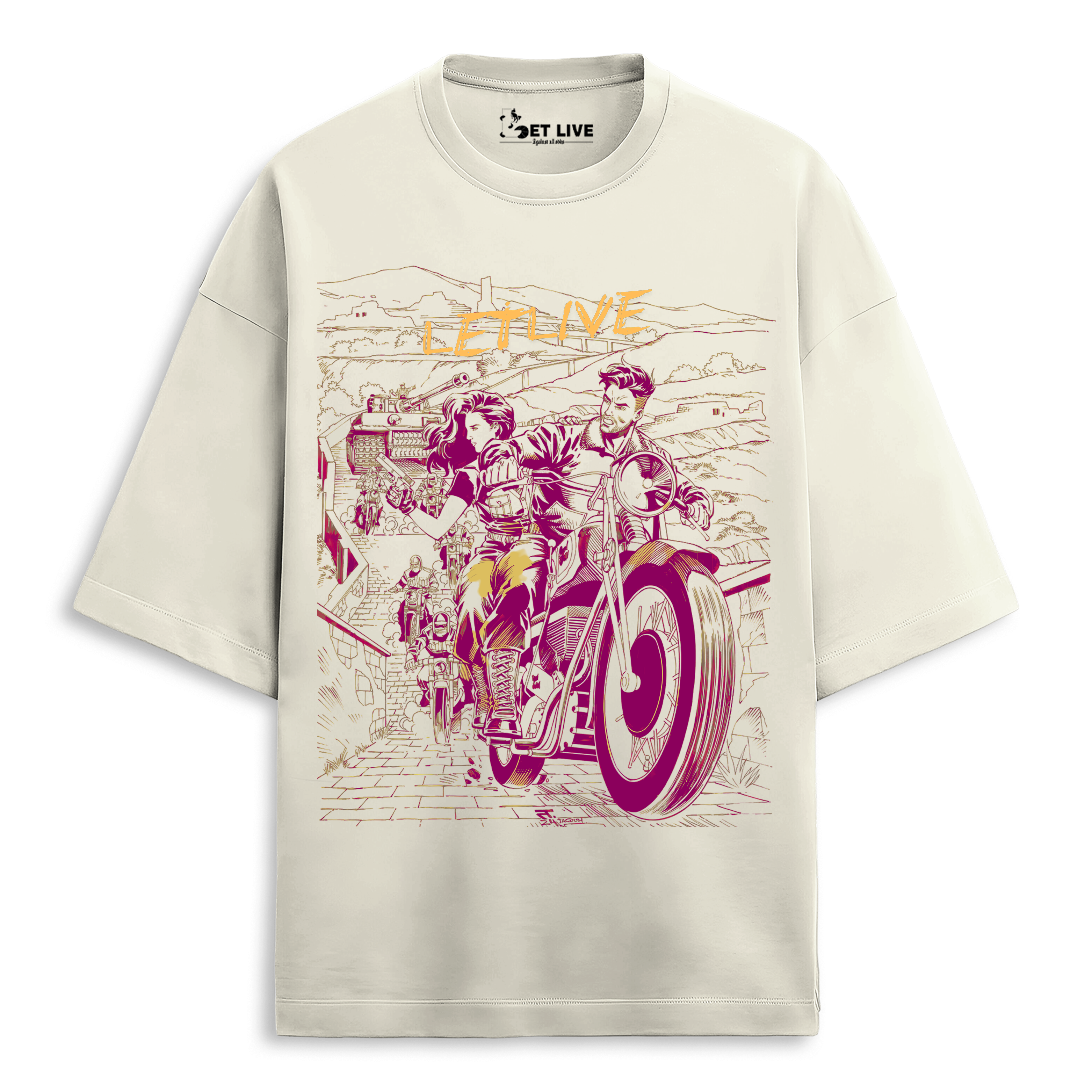 OUTGUNNED UNISEX OVERSIZED T-SHIRT