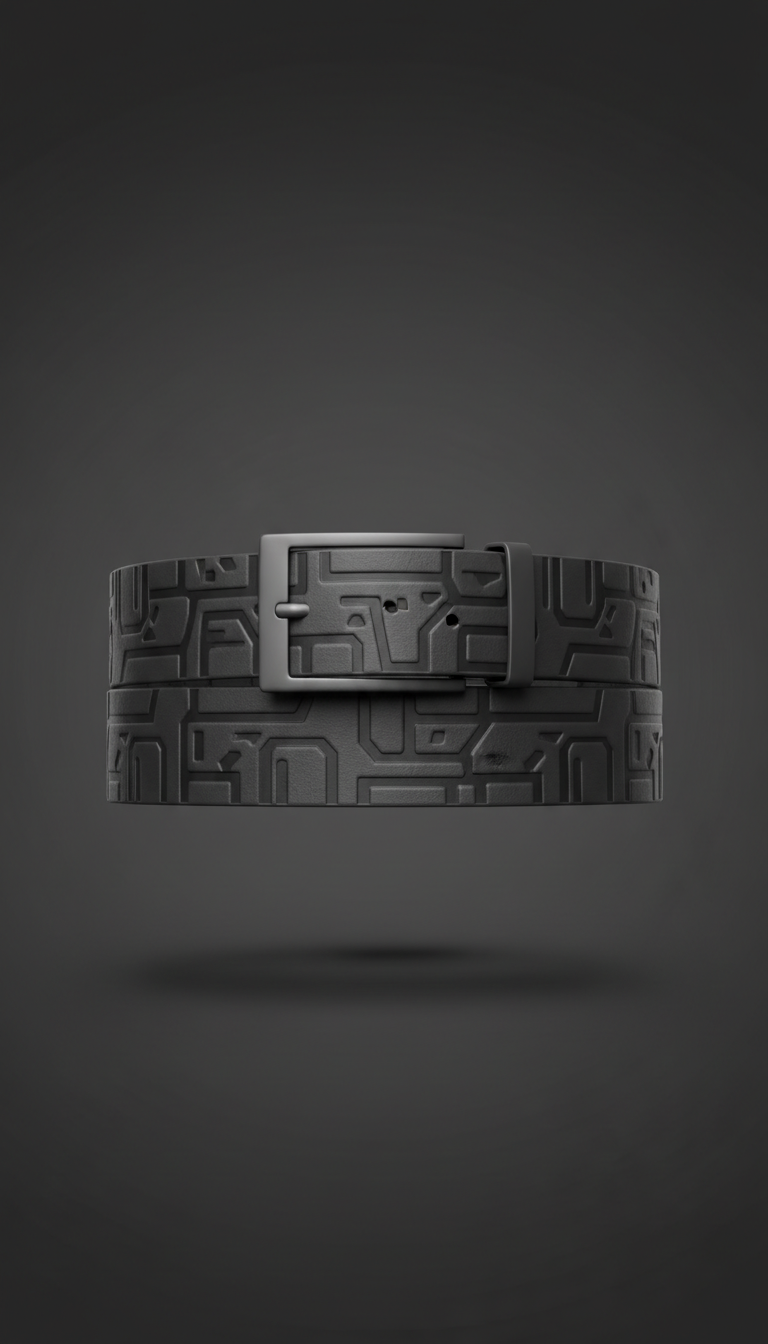 Nappa Leather Belt Matte Hardware