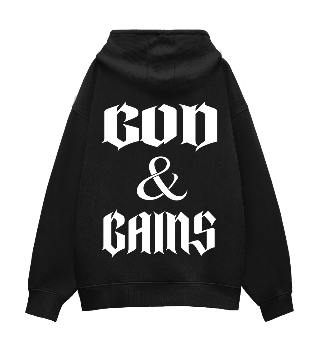 GOD & GAINS OVERSIZED HOODIE