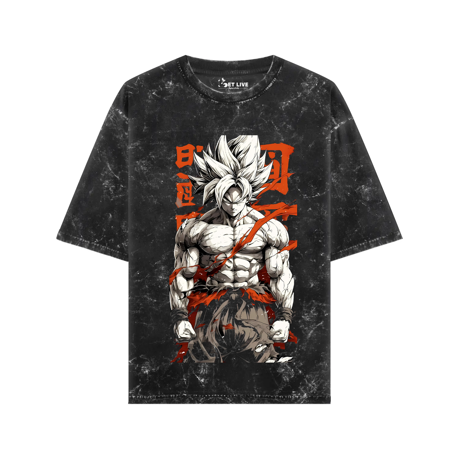 GOKU ACIDWASH OVERSIZED T-SHIRT