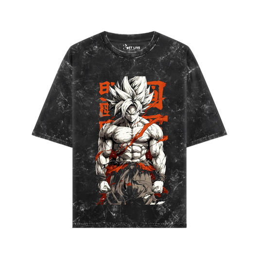 GOKU ACIDWASH OVERSIZED T-SHIRT