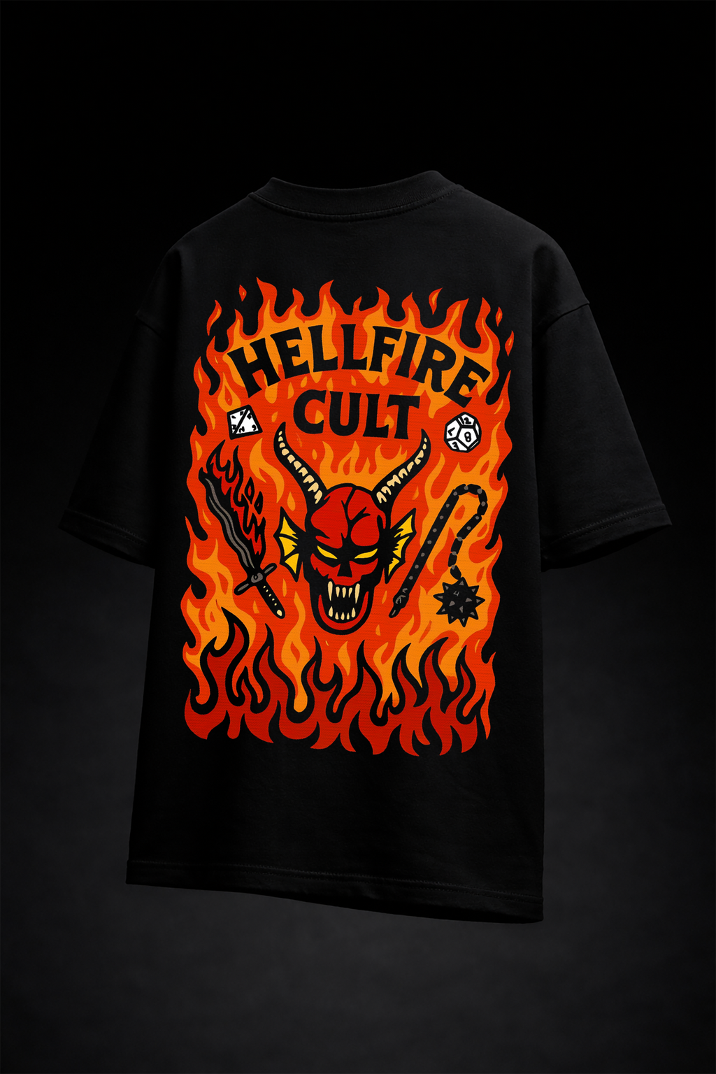 STRANGER THINGS | HELLFIRE CULT UNISEX T-SHIRT