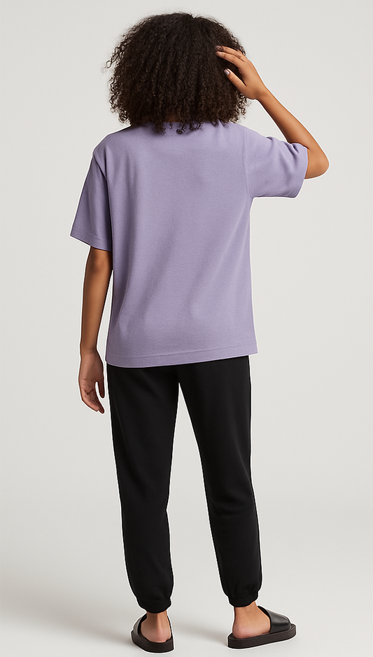 LAVENDER OVERSIZED T-SHIRT